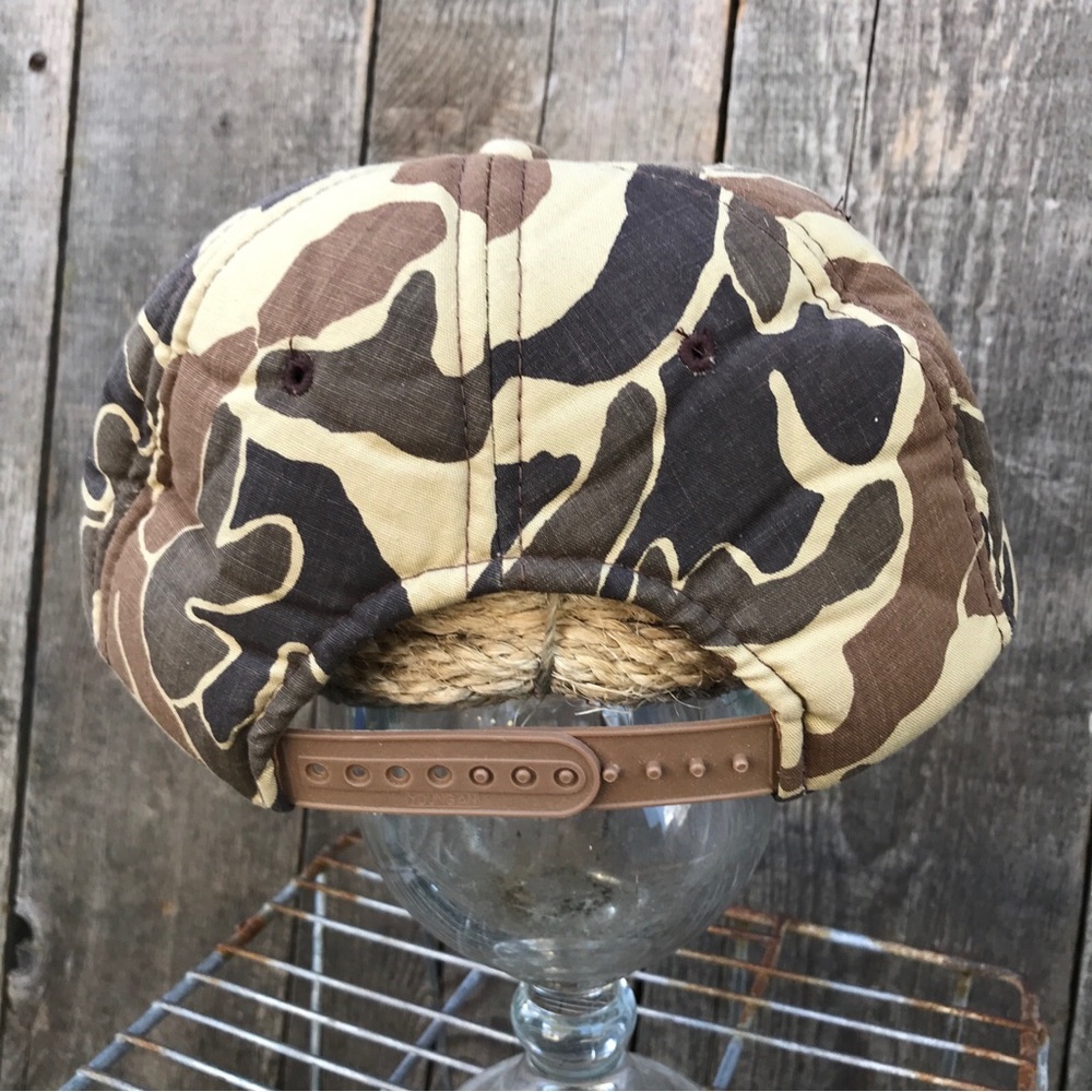 SOLD! Vintage 1989 Ducks Unlimited Adak AK Duck Camo Padded Snapback Trucker Hat - Picture 6 of 9